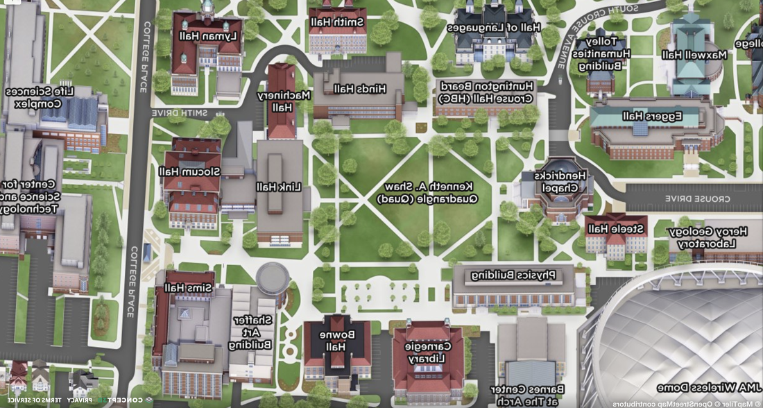 Interactive campus map green